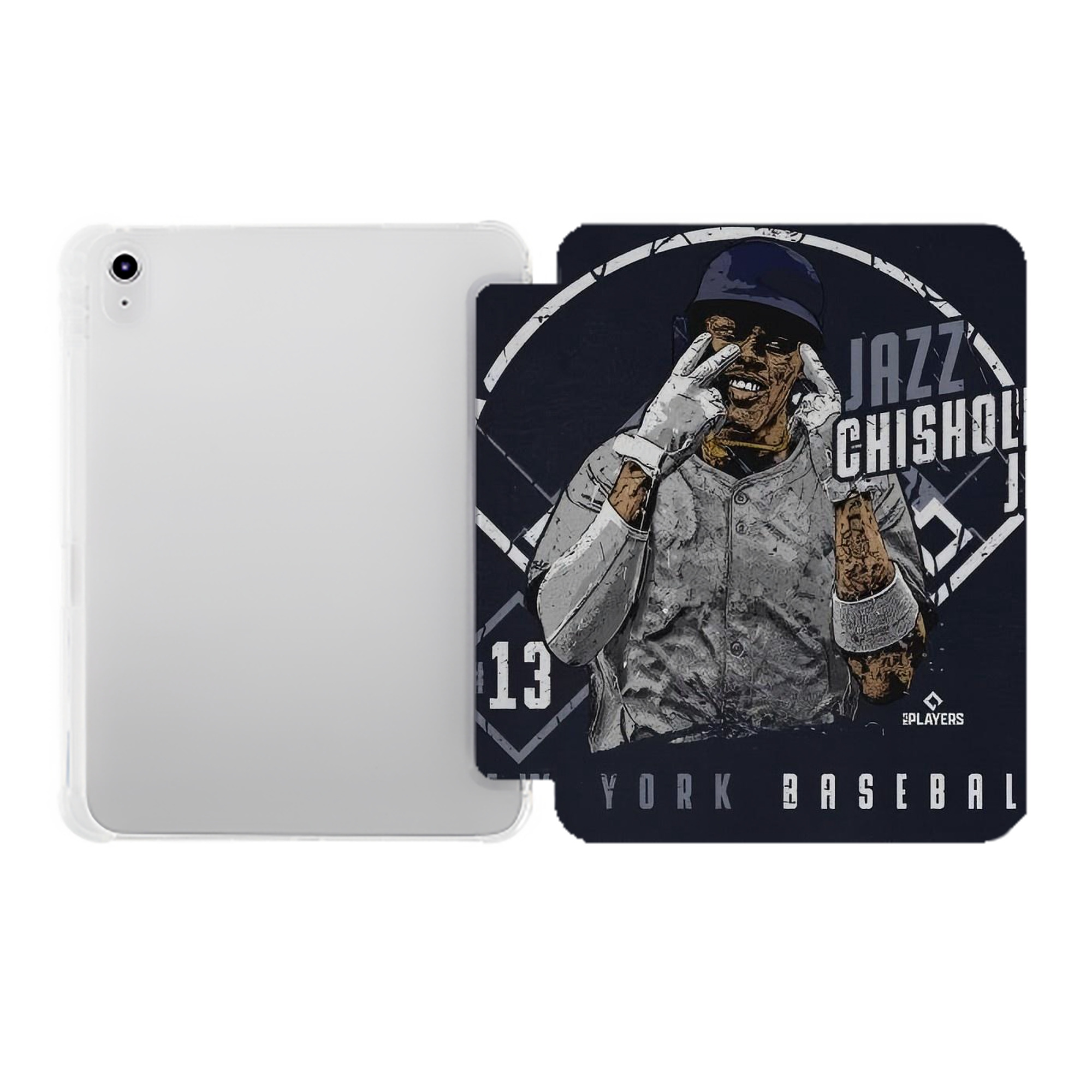 Jazz Chisholm Jr. 65 Premium Tri-Fold PU Leather & Silicone IPad Case With Pencil Slot – Fits 9.5,10.5,10.9 – Adjustable Stand, Slim, Protective